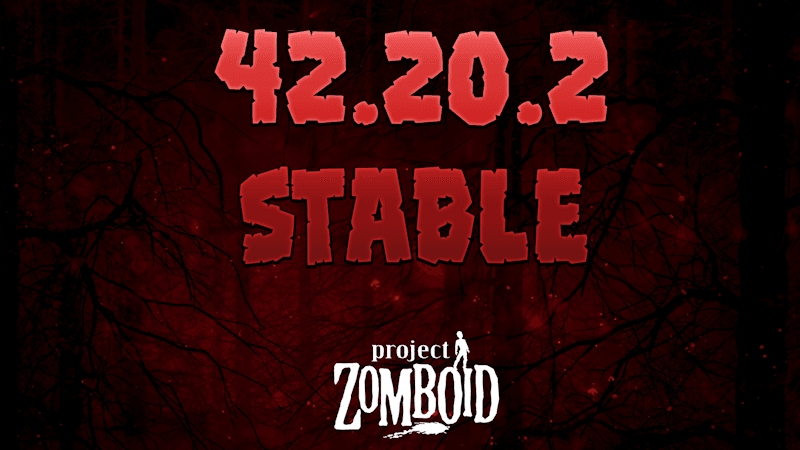 Project Zomboid main menu interface with debug information overlay visible on screen.