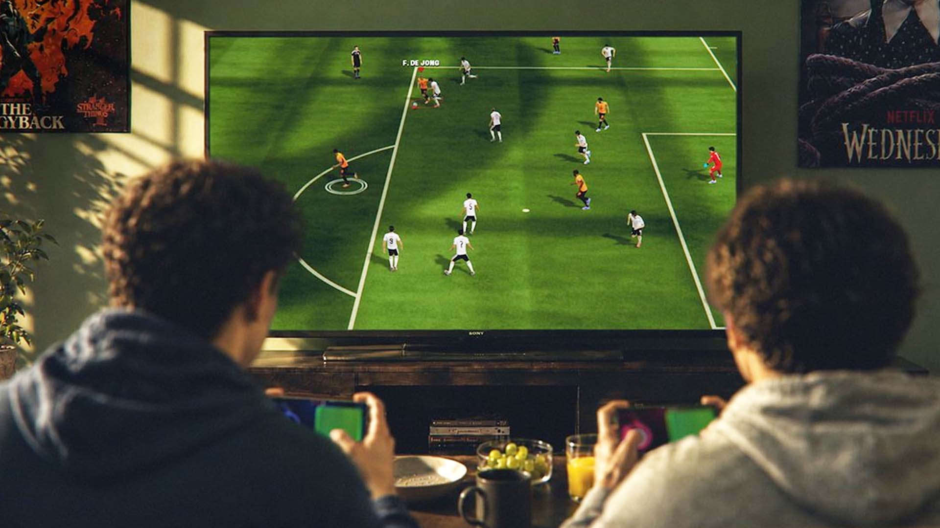 FIFA World Cup Launch Edition gameplay showing soccer players on the pitch via Netflix Games