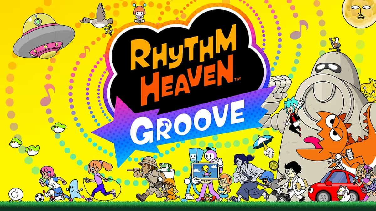 Rhythm Heaven Groove Beatspell RPG mode gameplay with spell-casting diamond chart on Switch