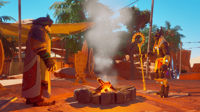 RuneScape: Dragonwilds desert landscape with Umbral Sands environment