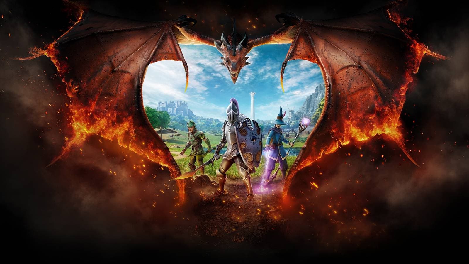 RuneScape Dragonwilds open world survival crafting gameplay with dragons and magic