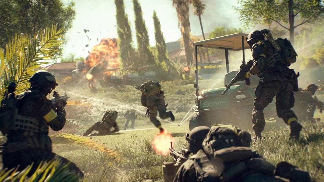 Electronic Arts logo displayed alongside the EA Sports FC and Battlefield franchise branding