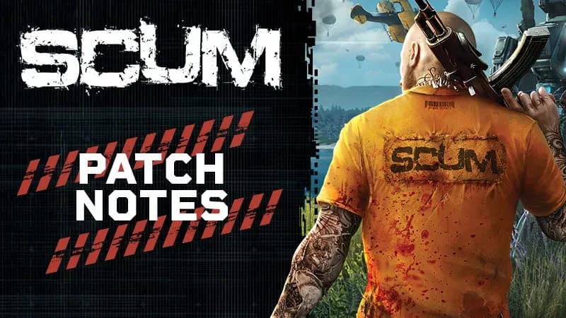 SCUM survival game island landscape with player character and crafting interface