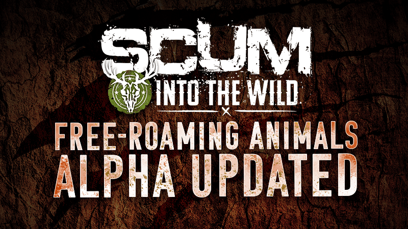 SCUM prisoner hunting wildlife across a forested biome with mountains in distance