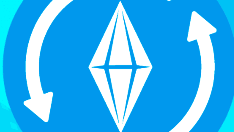 The Sims 4 Save Gnome character with autosave notification interface.
