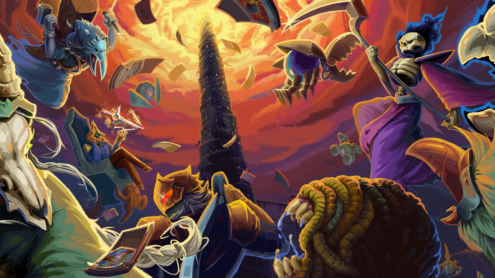 Slay the Spire 2 key art with new Aeonglass boss and Bestiary interface