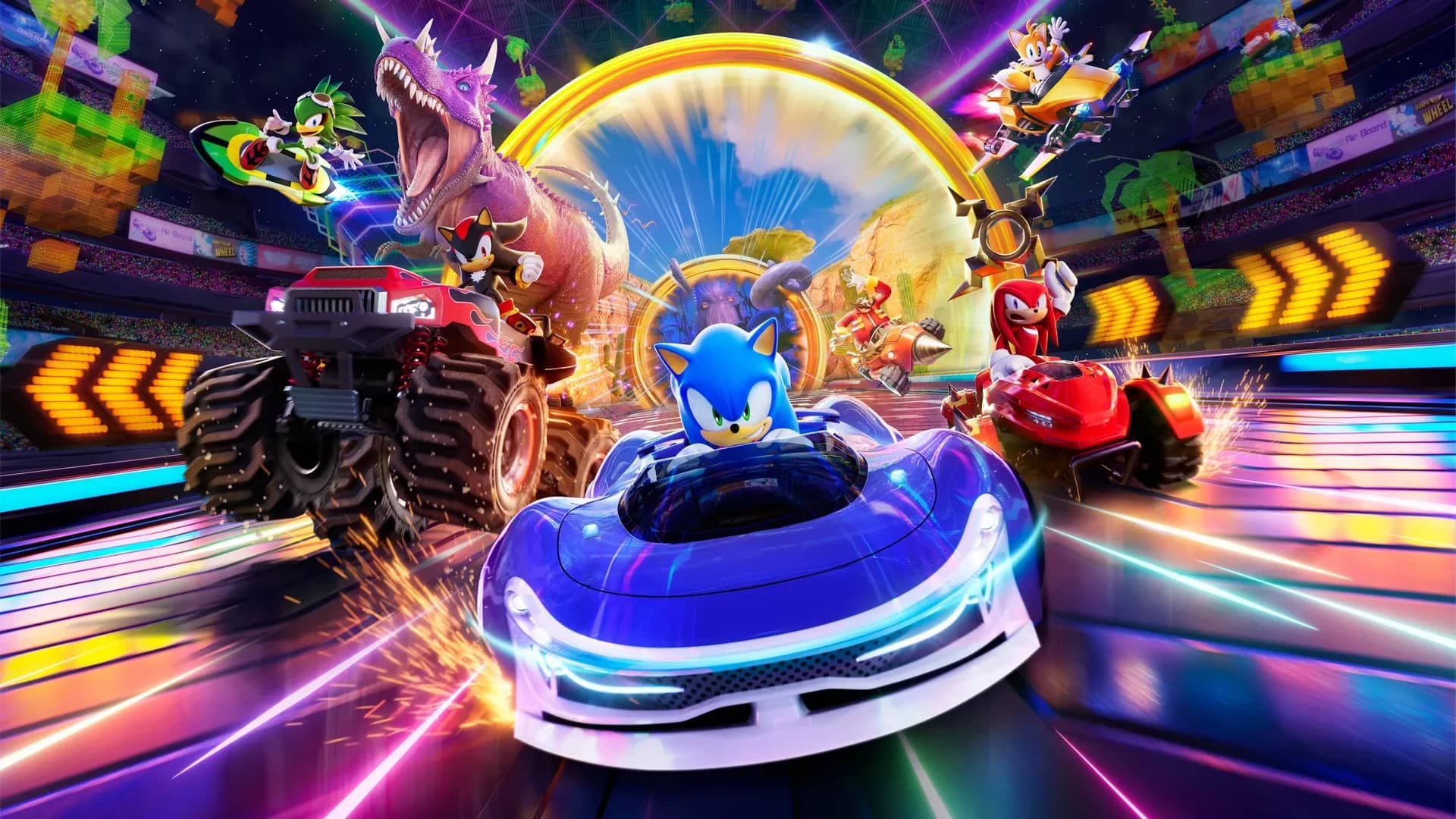 Sonic Racing: CrossWorlds key art