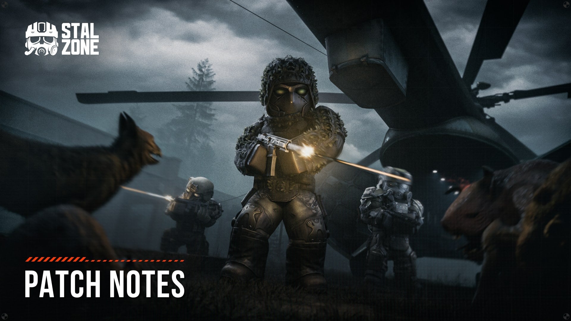 STALCRAFT: X Zone environment with faction soldiers and anomalies