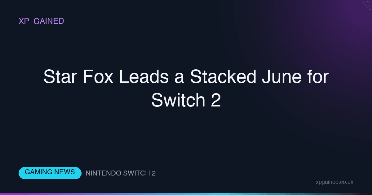 Star Fox on Switch 2 showing Fox McCloud in his Arwing cockpit