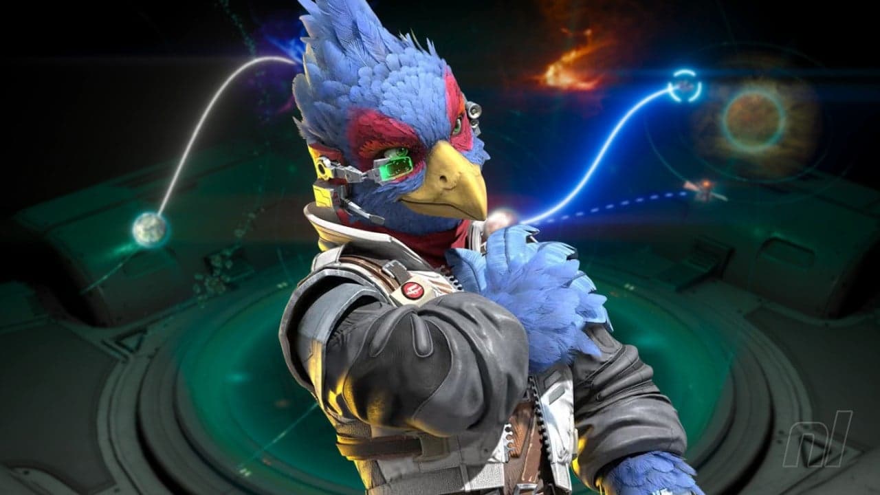 Fox McCloud flying his Arwing in the new Star Fox game on Nintendo Switch 2