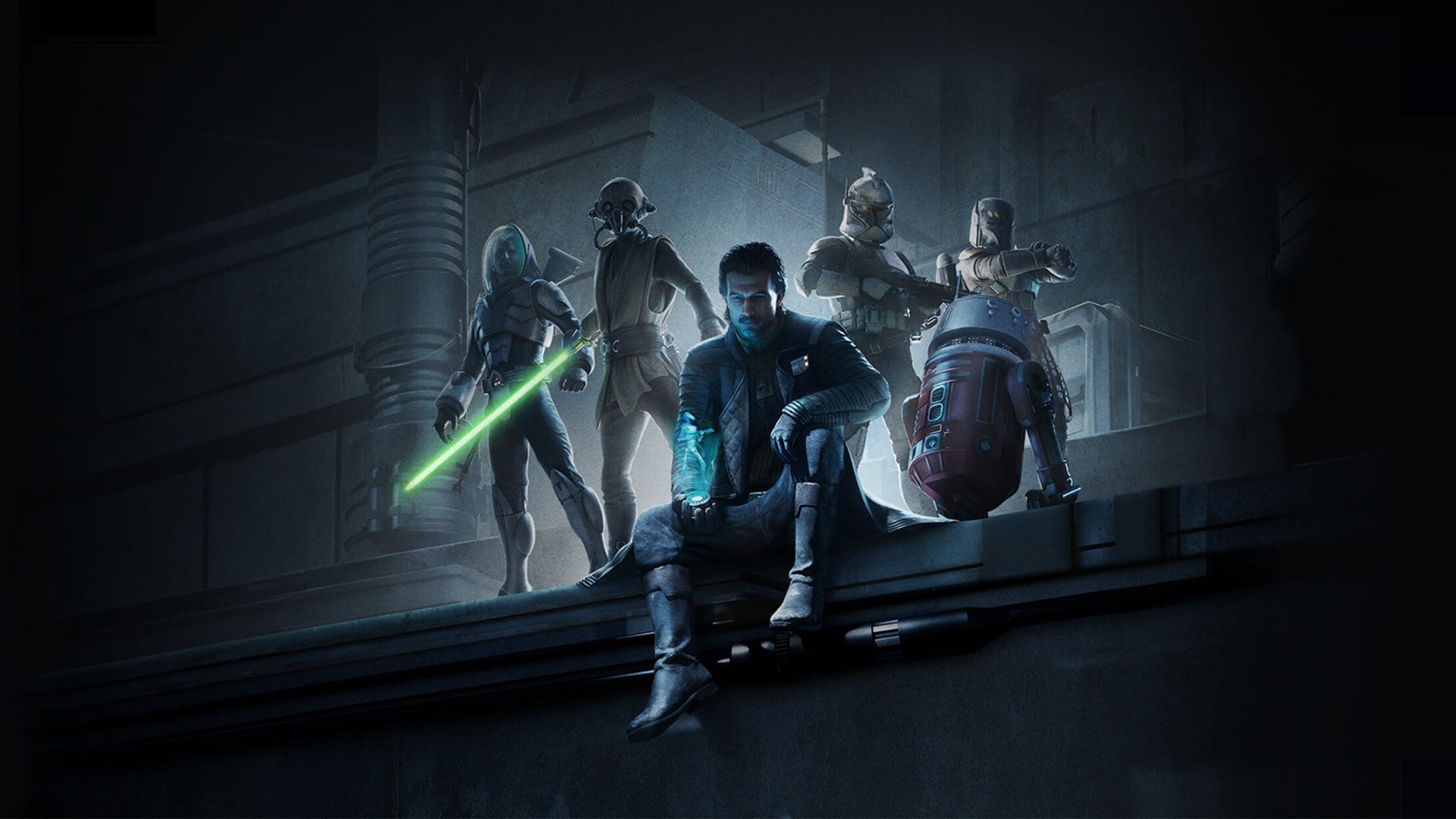 Star Wars Zero Company key art showing Clone Troopers and squad members in tactical combat