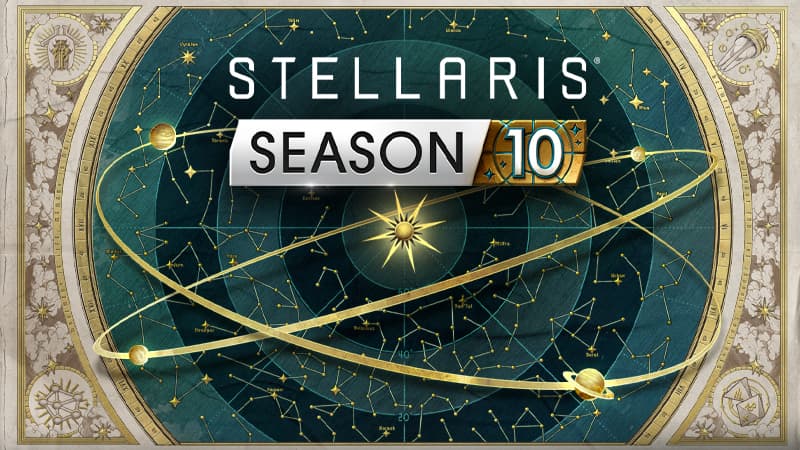 Stellaris space empire with planets and space stations in 4.4.2 update