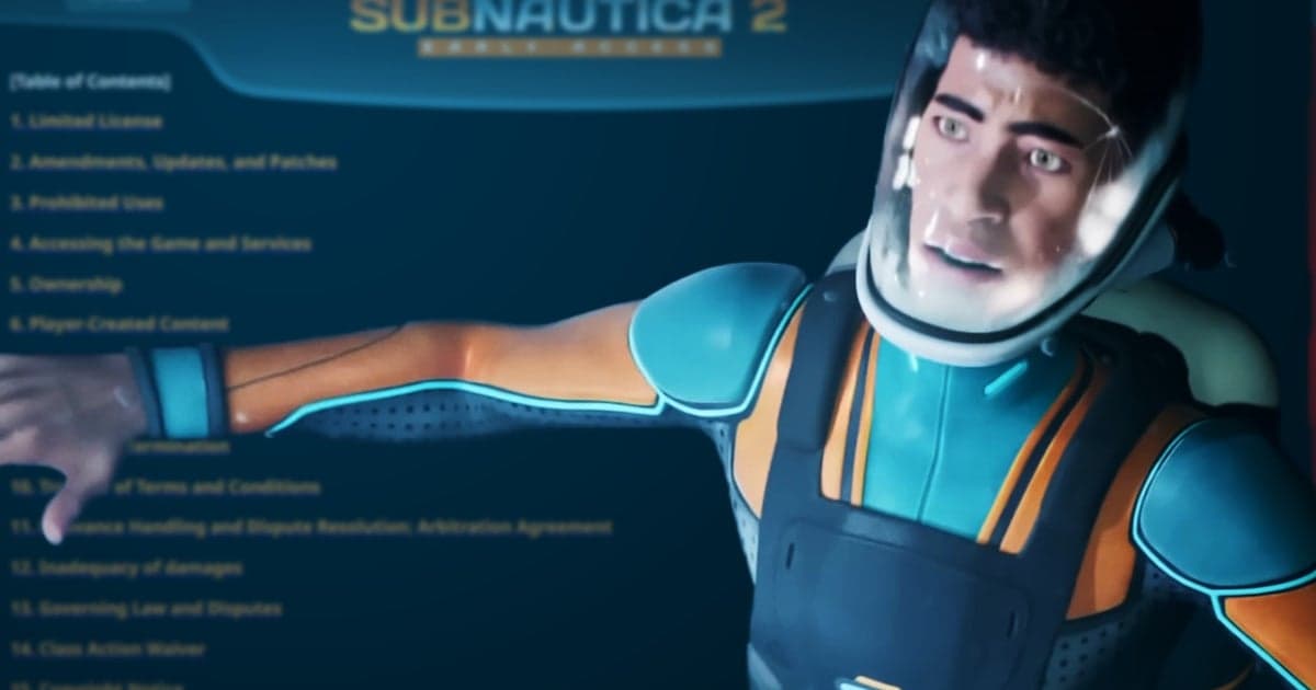Article header image for $50 Max Payout? Subnautica 2's EULA Alarms Fans