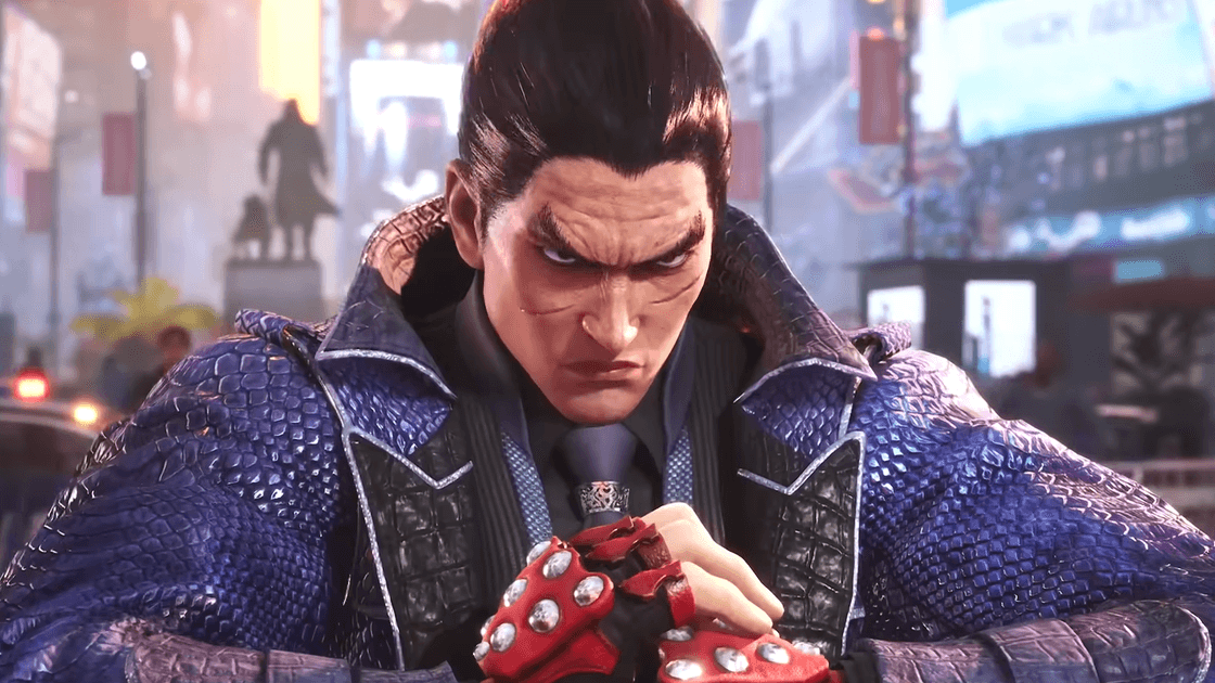 Tekken 8 key art featuring Jin Kazama and other fighters in combat