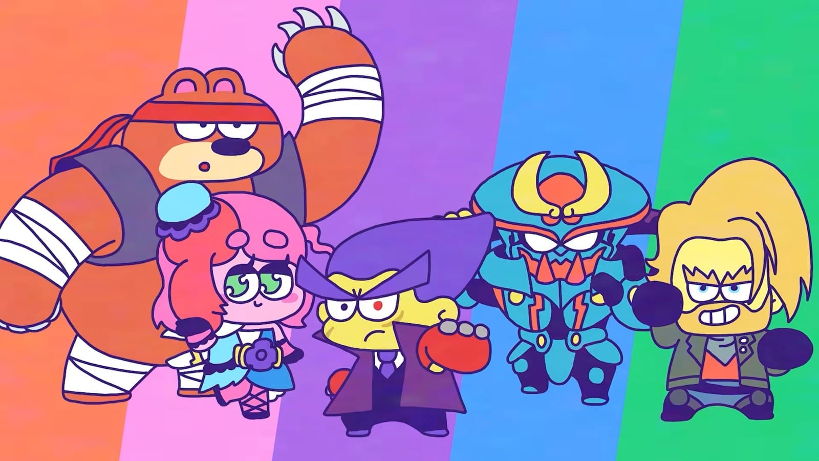 Chibi Tekken characters from Tekken Cartoon teaser including Kazuya and Kuma