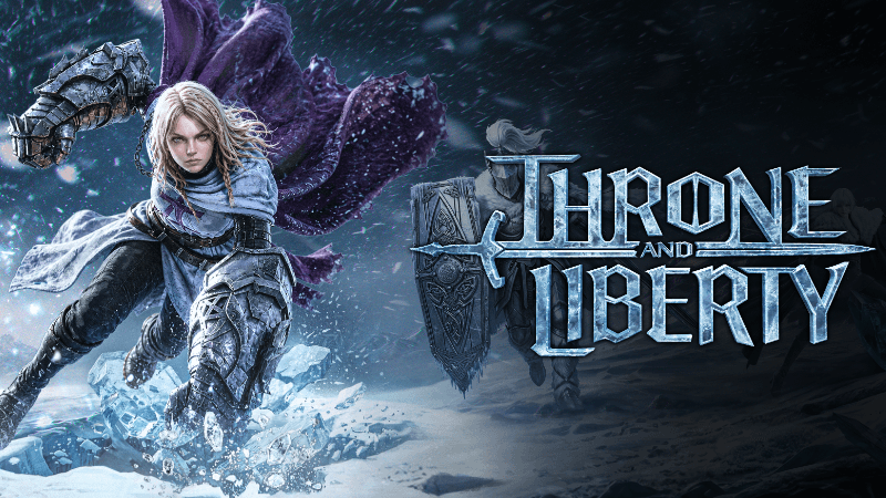 Throne And Liberty character progression interface with Crystal Court cosmetics