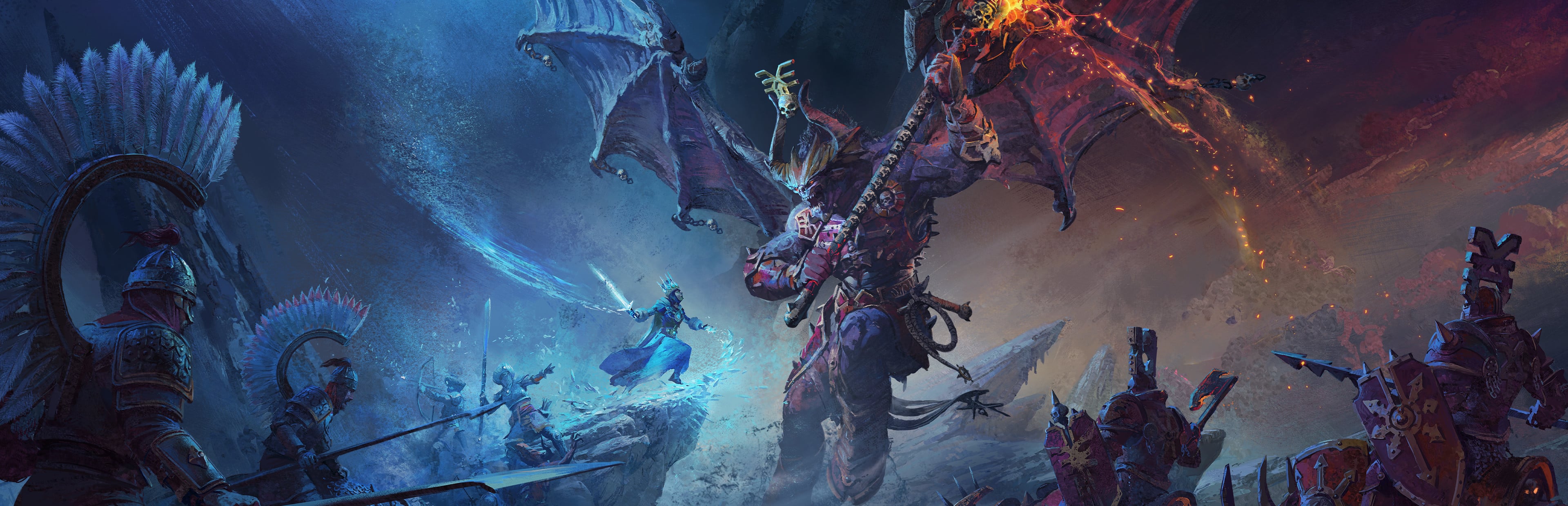 Total War Warhammer III Tiger Warriors Cathay faction in campaign battle