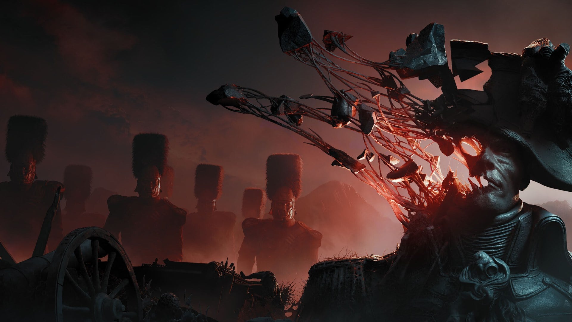 Valor Mortis first-person Soulslike combat with melee weapons and dark fantasy setting