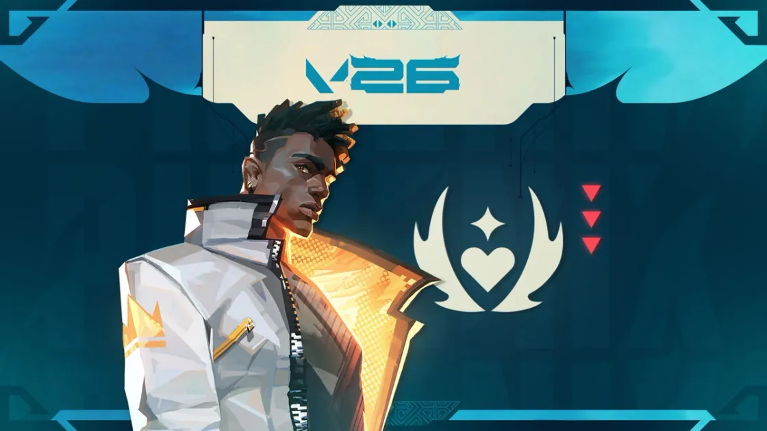 Valorant Phoenix agent in tactical stance with ultimate ability active, summer 2026 patch art.