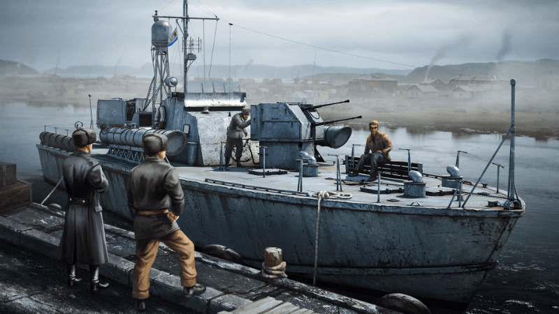 War Thunder tanks and aircraft in combat on a snowy map