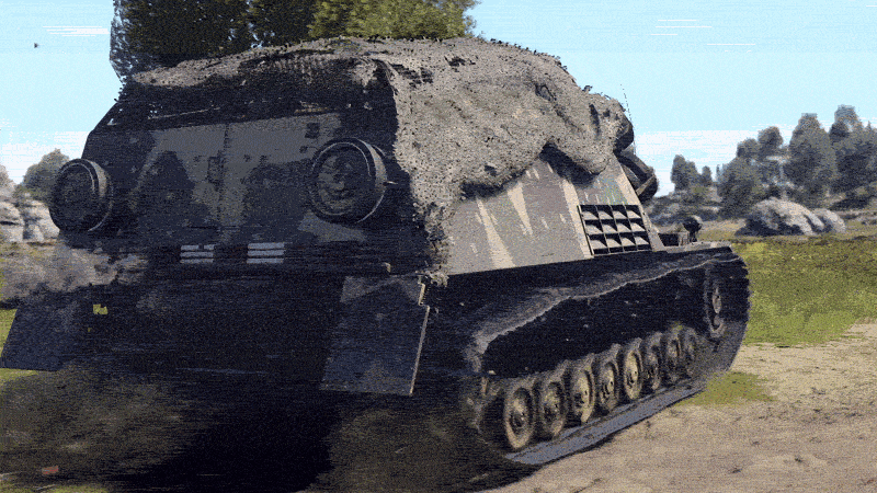 War Thunder Hummel SPG German tank destroyer with 150mm howitzer turret
