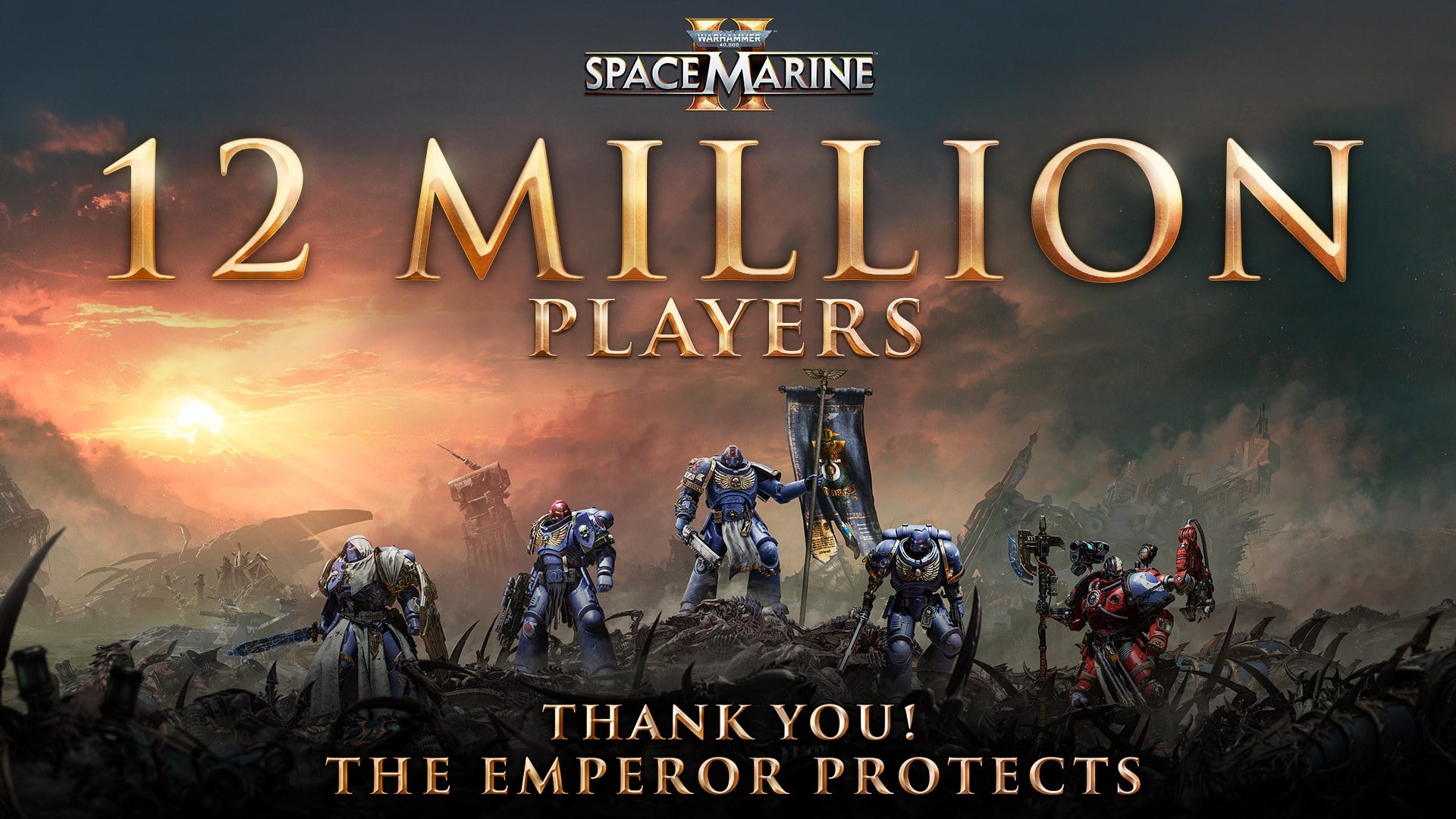 Warhammer 40,000: Space Marine 2 key art