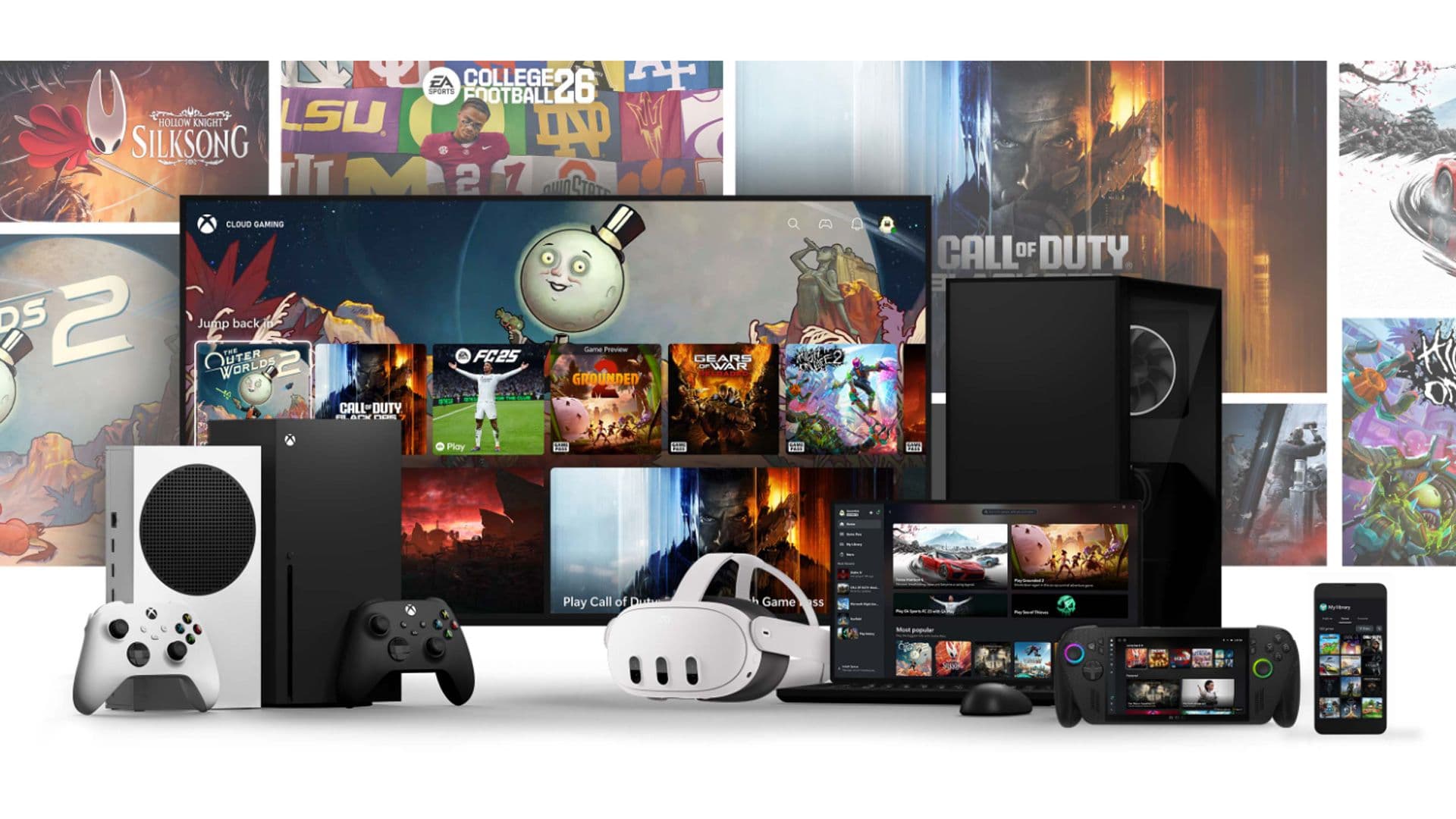Xbox Game Pass Ultimate logo displayed on a console controller and screen