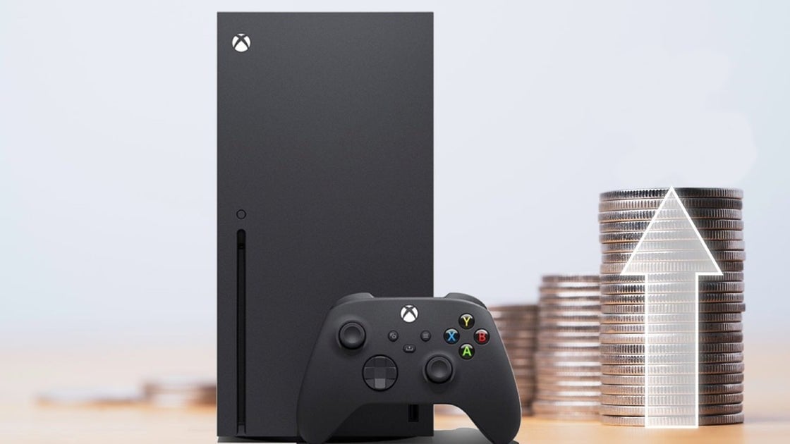 Xbox Series X console and controller on a dark background