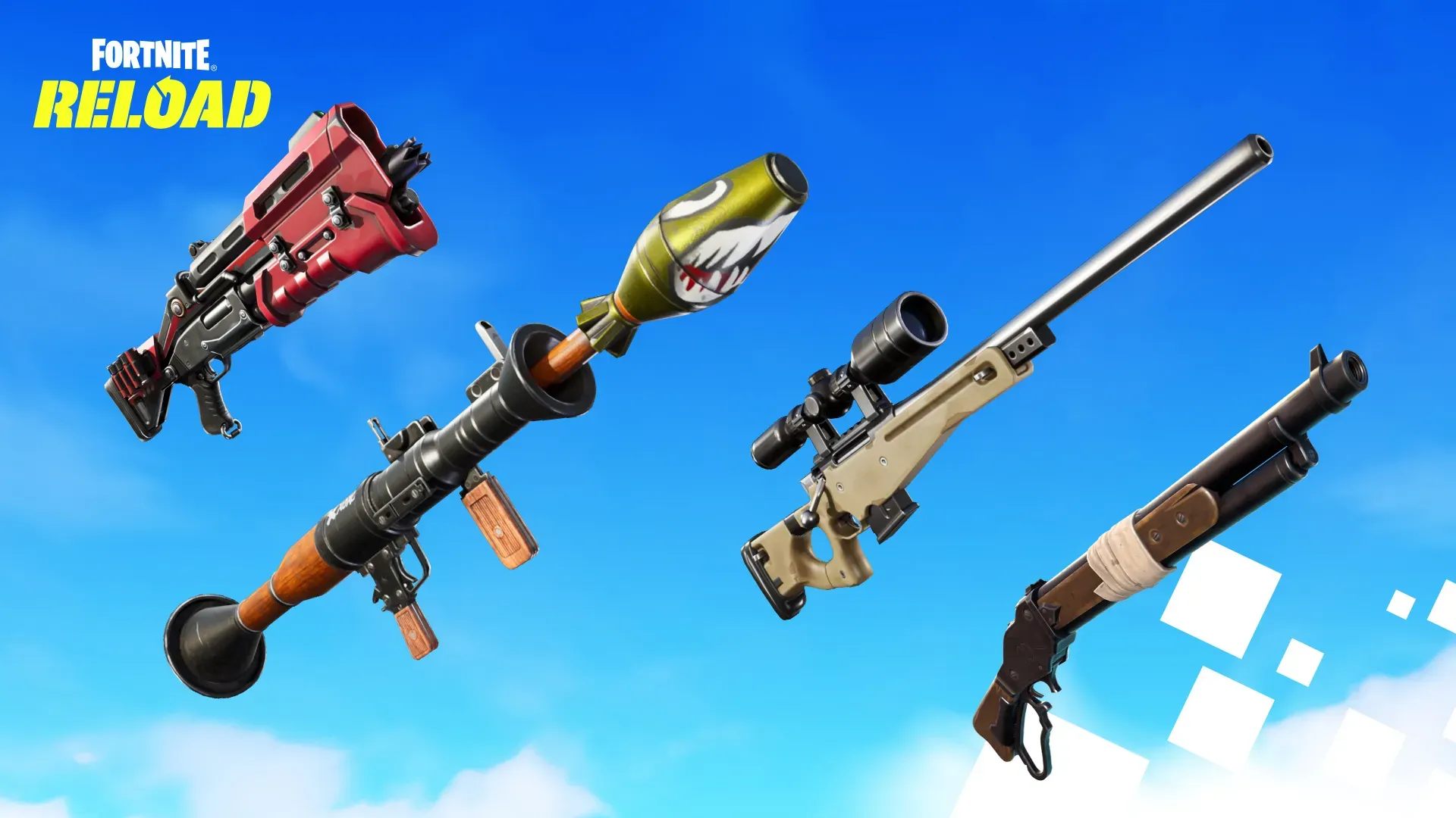 The Tactical Shotgun, Rocket Launcher, Bolt-Action Sniper Rifle, and Lever Action Shotgun are a few of the weapons you’ll see in Reload.