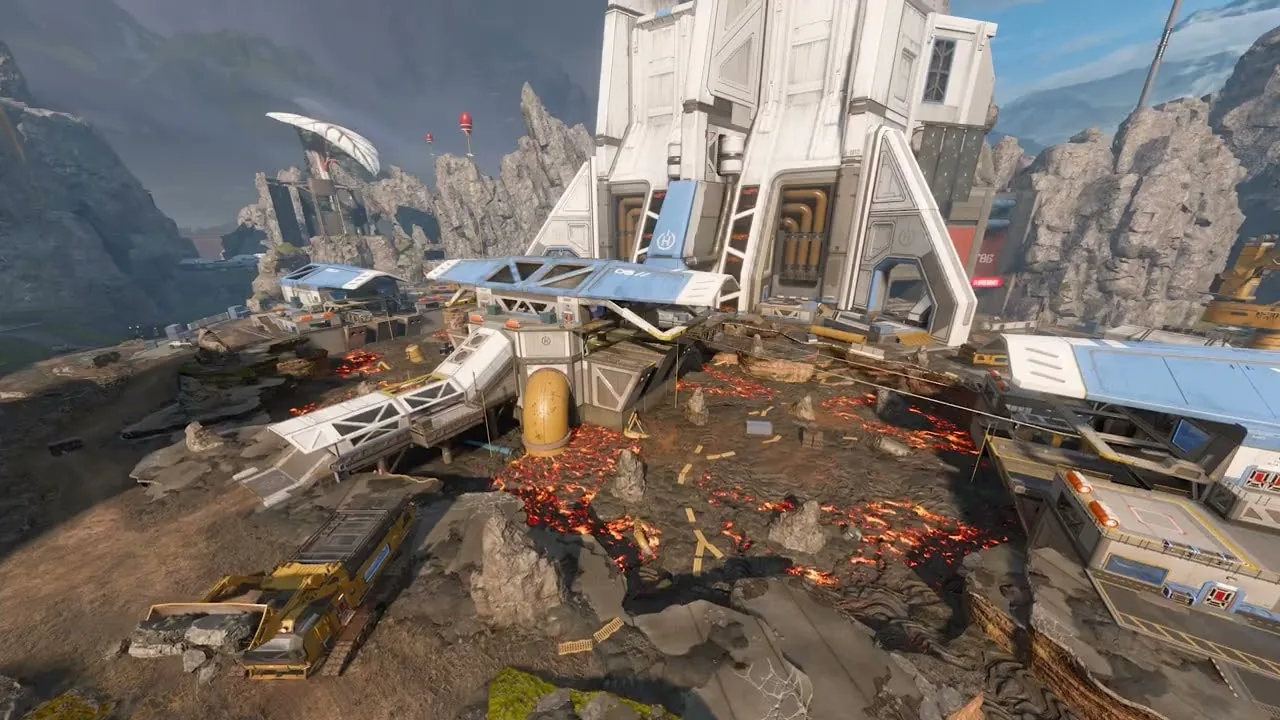 Thumbnail asset for the World's Edge flythrough video. It shows how World's Edge has been updated with old and new POI's, and the general changes overall.